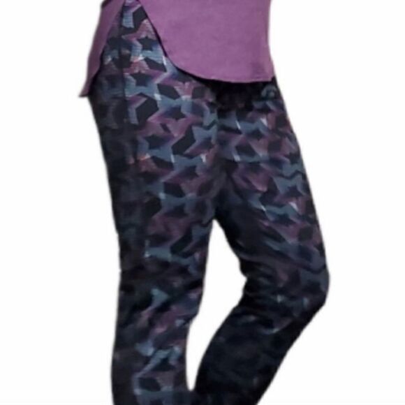 Fila Sport Running Star Print Patterned Leggings Size Small - Picture 1 of 8